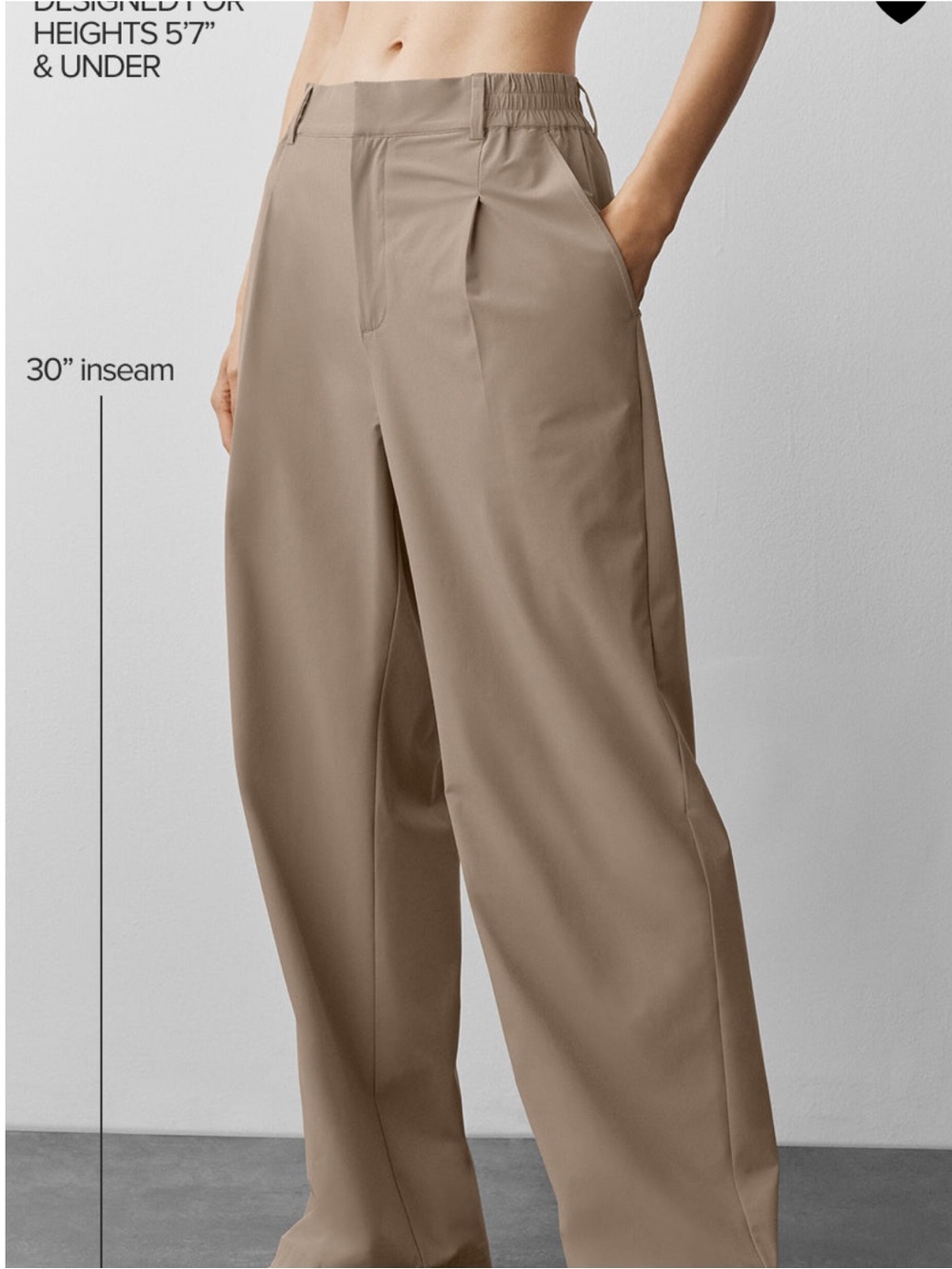 ALO high waisted pursuit trouser (regular)